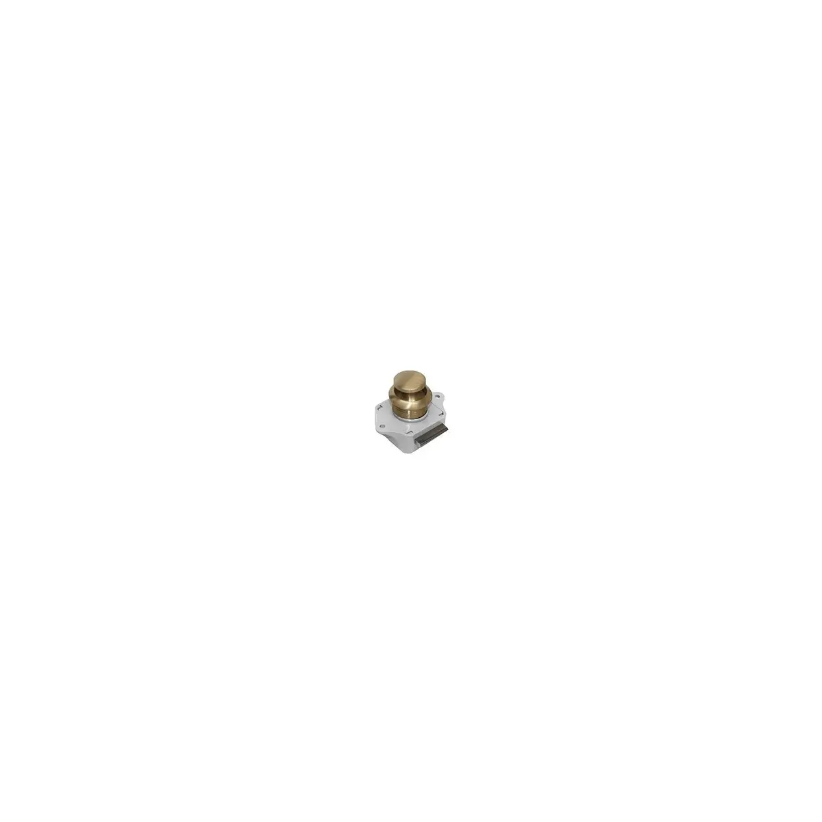 Sea Dog 224303-1 Sea-Dog Push Button Rim Latch, Brushed Brass 1