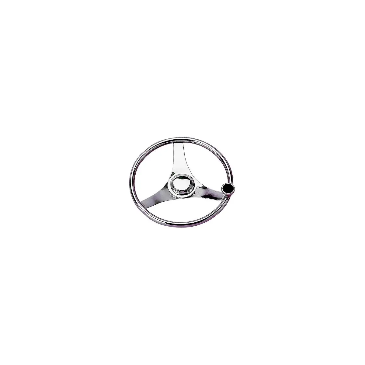 Sea Dog 230323 Sea-Dog 3-Spoke Stainless Steering Wheel W/ Integral Knob, 13-1/2" 1