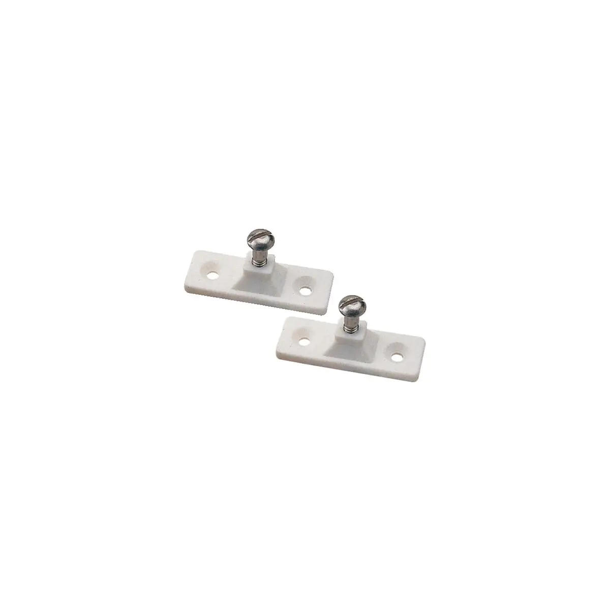 Sea Dog 273251-1 Side Mount Deck Hinge, 2-Hole, White, Pair 1