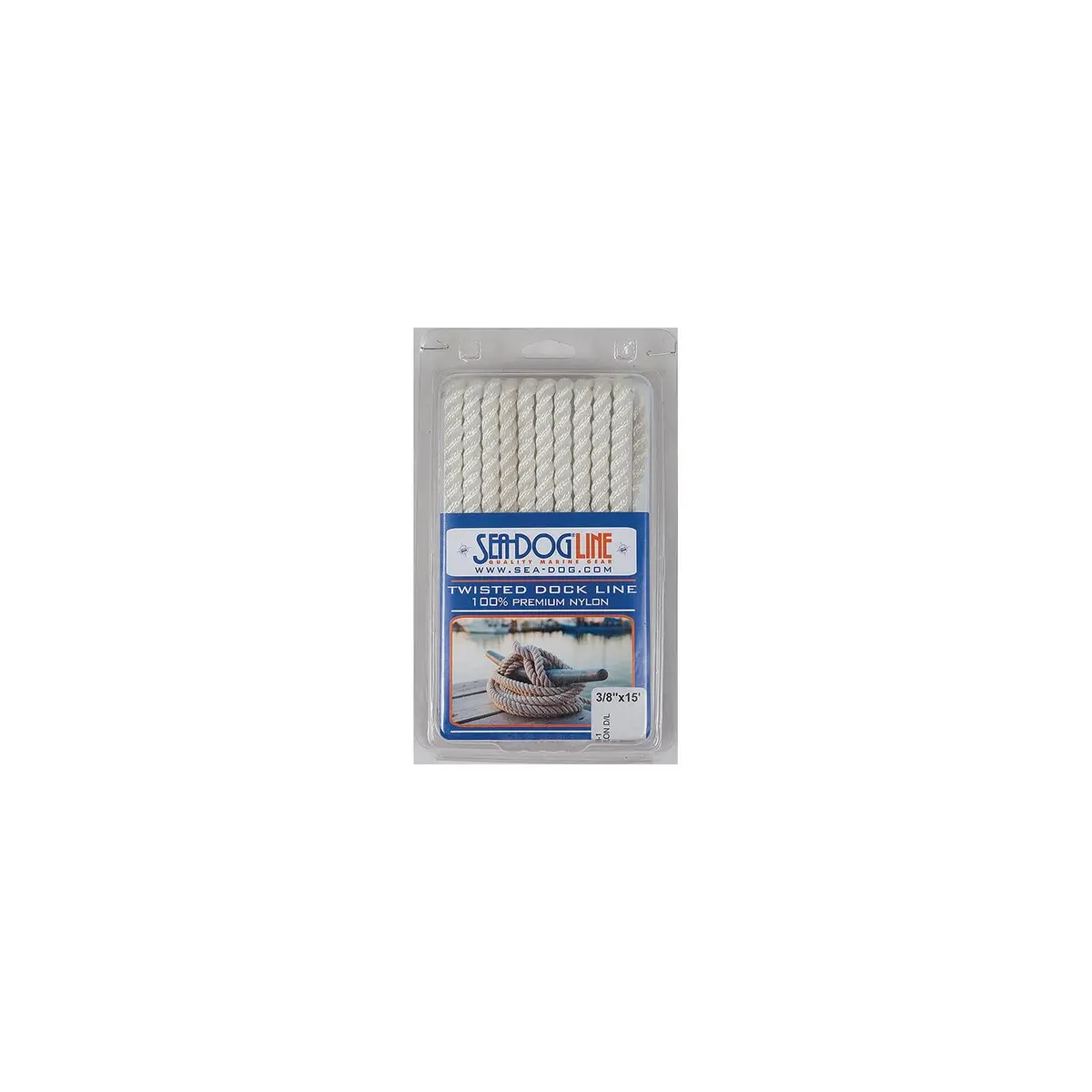 Sea Dog 301110015Wh-1 Premium Twisted Three-Strand Nylon Dock Line 1