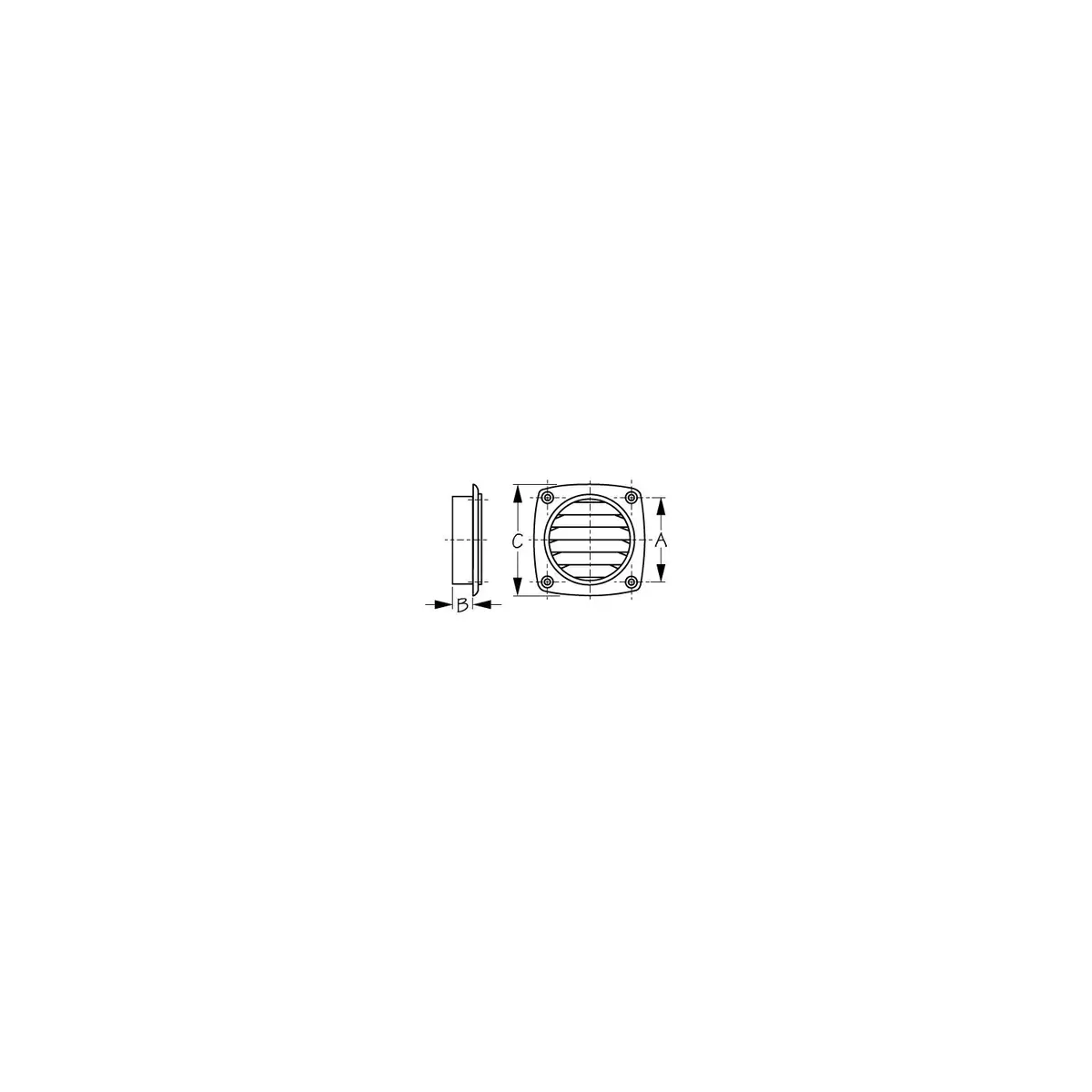 Sea-Dog 337310 Thru Vent, White 1