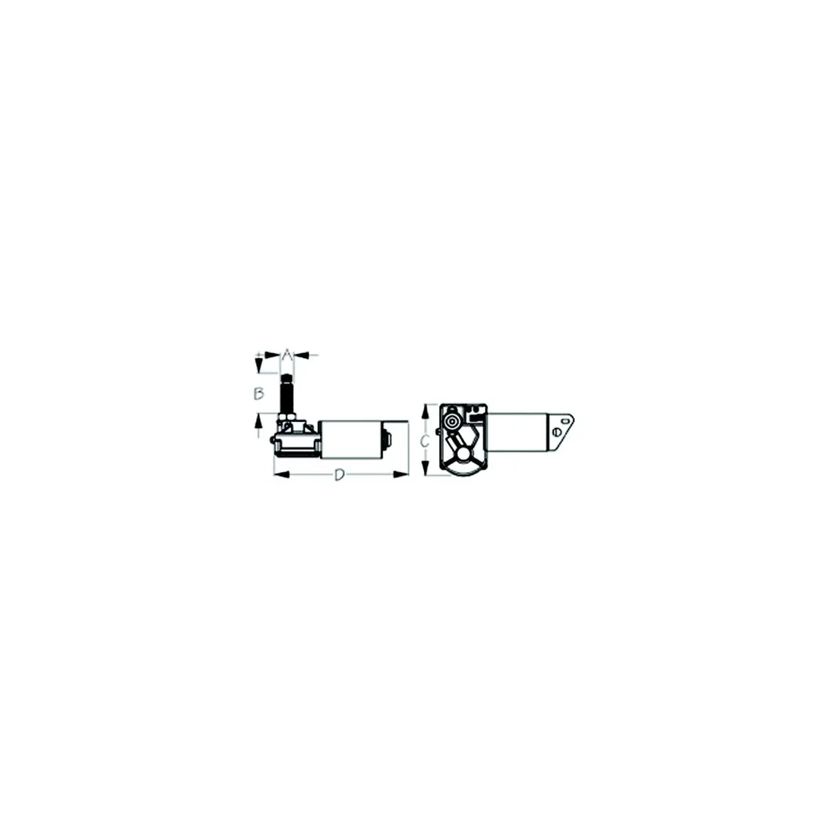 Sea Dog 412121W-3 Seadog Stamped Powder Coated Steel & 304 Stainless 12V Mrv, Wiper Motor, White Finish 1