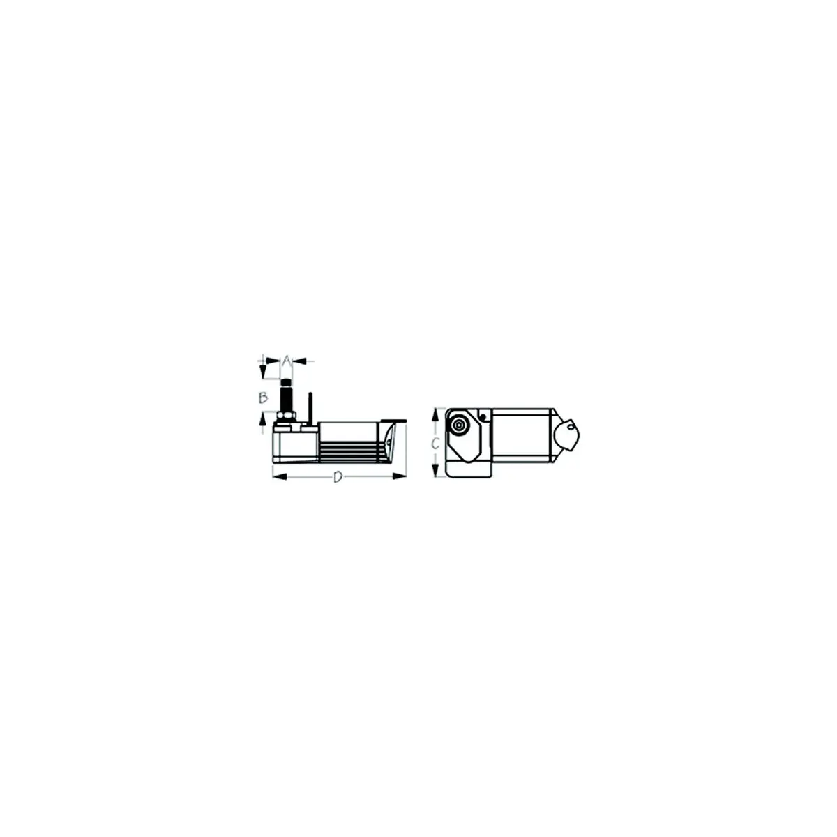 Sea Dog 412238W-3 Heavy Duty Wiper Motor, Powder Coated Aluminum/Stainless, 12V, White Finish 1