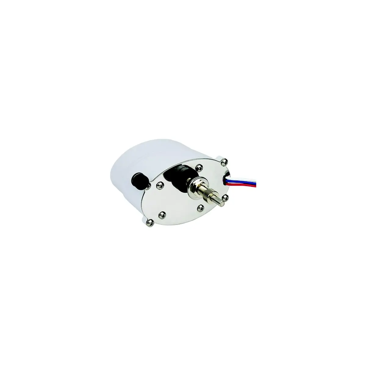 Sea Dog 412328W-3 Waterproof 12V Wiper Motor, White, 2.5" Shaft, Two-Speed, Self-Parking, Powder Coated Alum/Ss 1