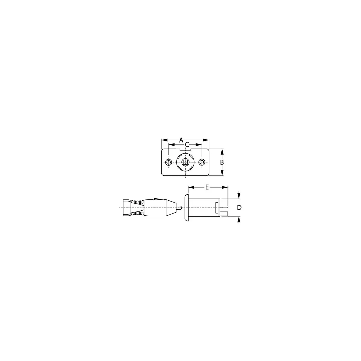 Sea Dog 426114-1 Power Socket Plug Only 1