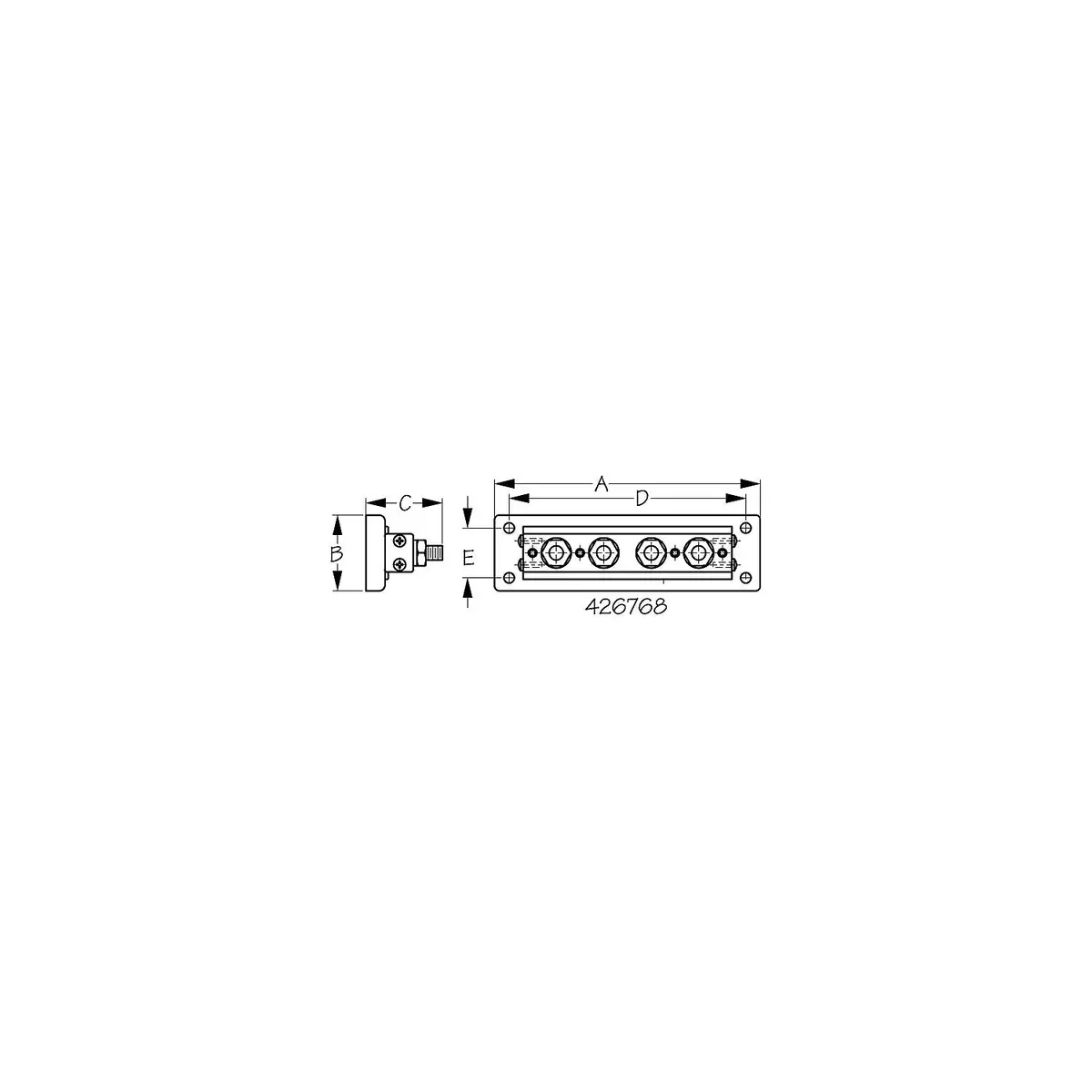 Sea Dog 426718-1 Seadog Buss Bar Stud Terminal, 100A 1