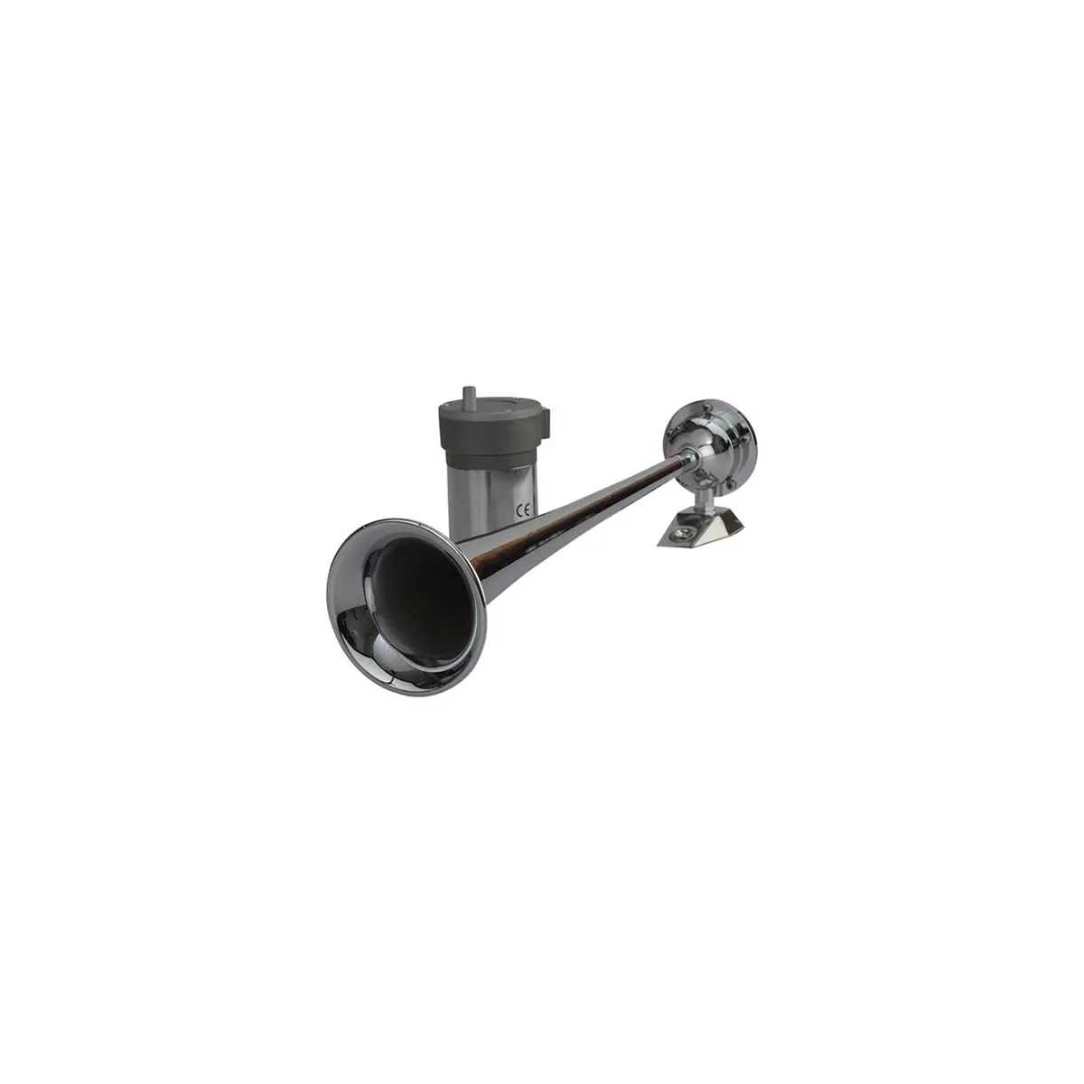 Sea Dog 432510-1 Seadog Maxblast 20 Amp 120 Db 12V 11 Psi Single 17" Trumpet Air, Horn, Chrome Plated Brass 1
