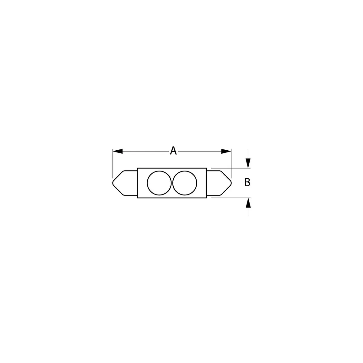 Sea Dog 442131-1 Seadog Nickel Plated Brass 1 Led White Lights 12.8V .5 Watt, Sealed Festoon 1