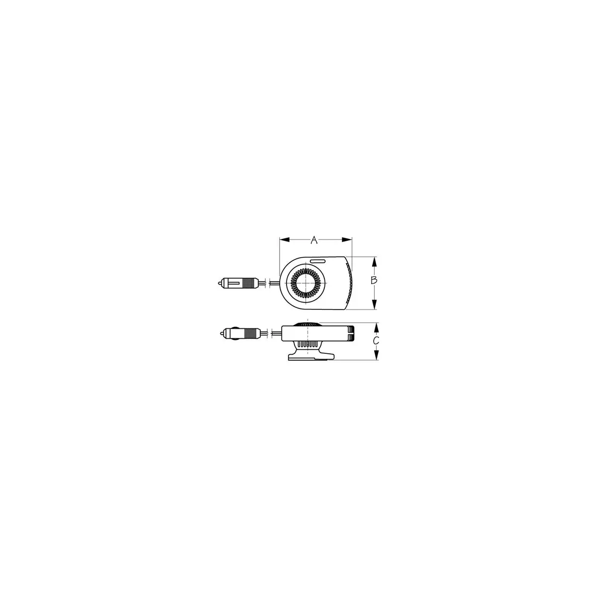 Sea Dog 450150-1 Sea-Dog Ceramic Heater, 12V 1