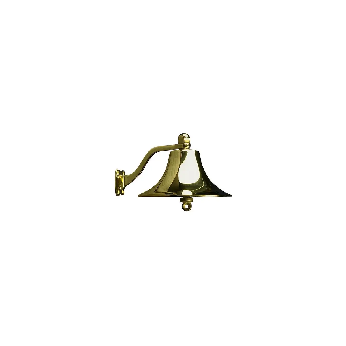 Sea Dog 455720 Seadog Cast Polished Brass Bell | #6 Fastener 1
