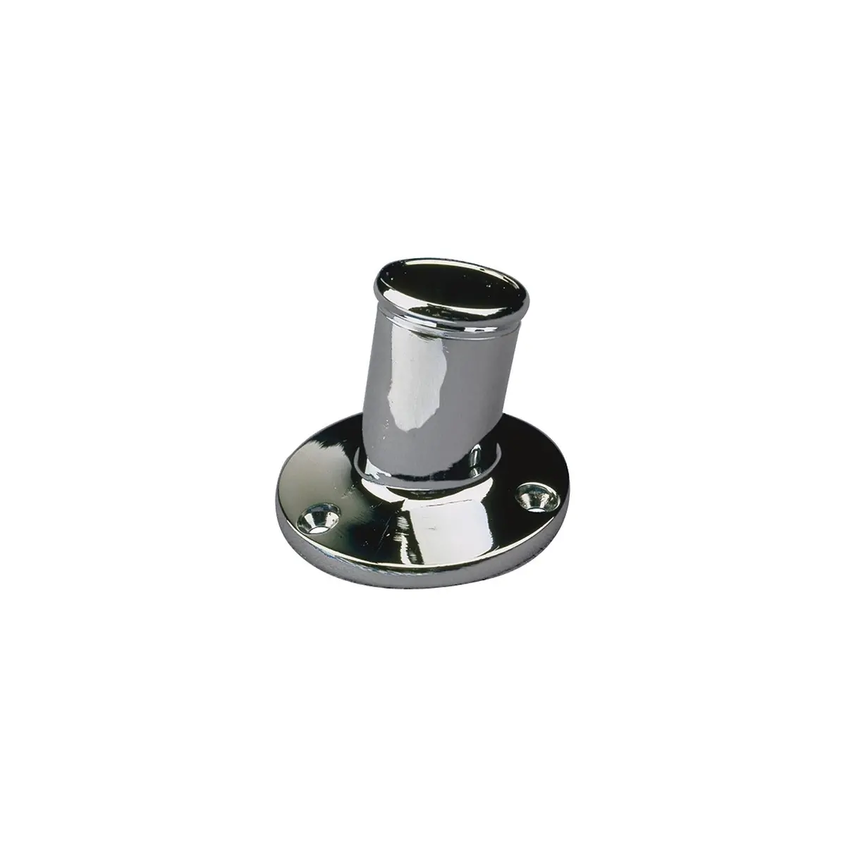 Sea Dog 492213-1 Seadog Flagpole 10 Degree Socket, #10 Fastener, Sand Cast Brass Chrome Plated 1