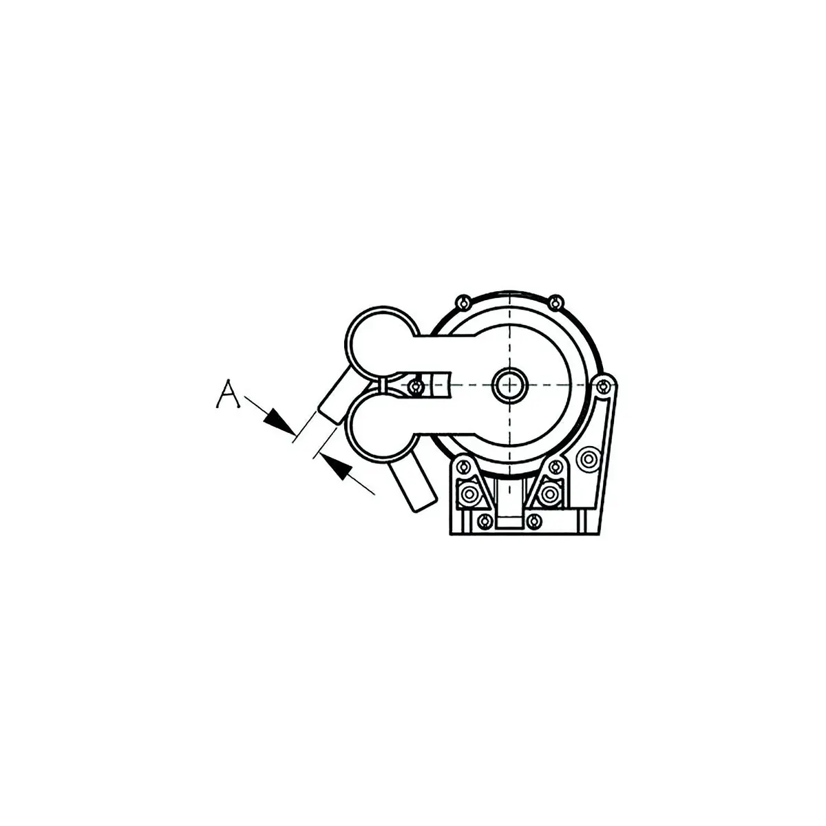 Sea Dog 517060-3 Sea-Dog Galley Foot Pump, A: 1/2" Hose, #8 Rh 1