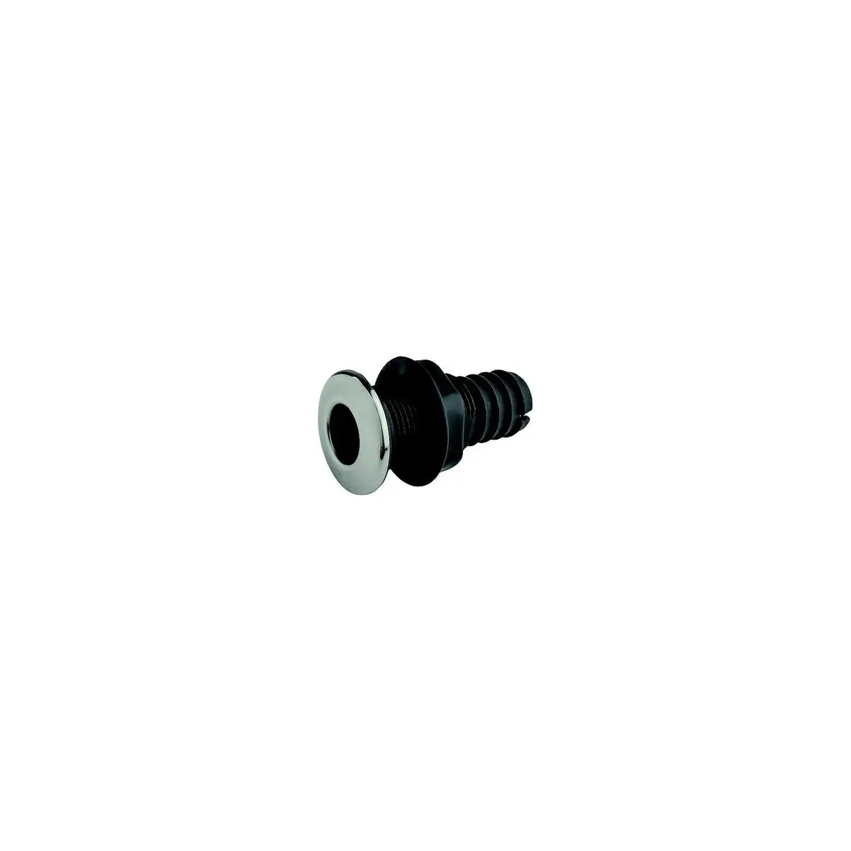 Sea Dog 520825 Thru Hull With Stainless Cap, 1-1/2", A:2-3/8", B: 1-1/8", C: 1-7/8", D: 4", E: 1-9/16", F: 1-1/2" 1