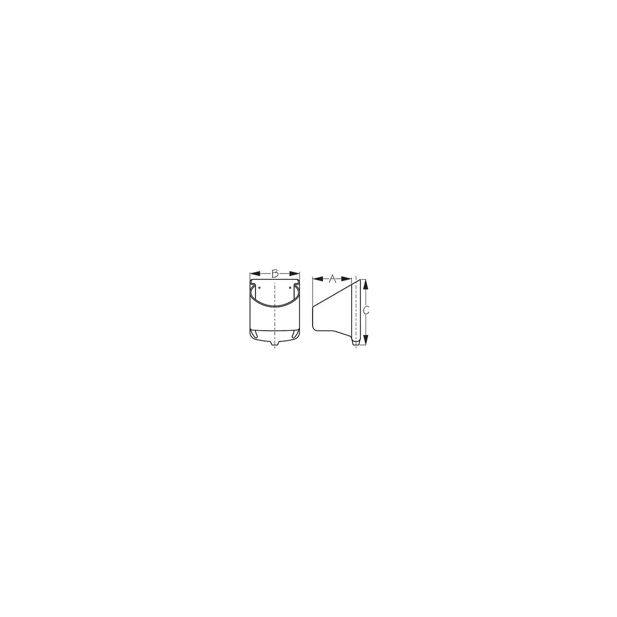 Sea Dog 588115-1 Pvc Drink Holder, White 1