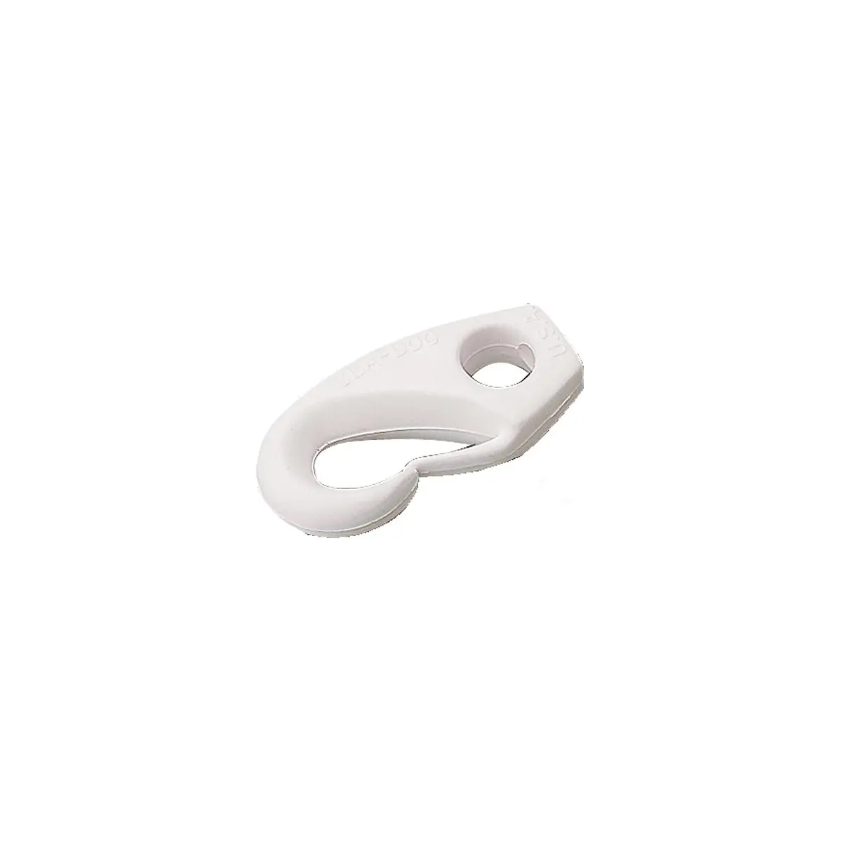 3/8" Nylon Shock Cord Clip, White, Bulk 1