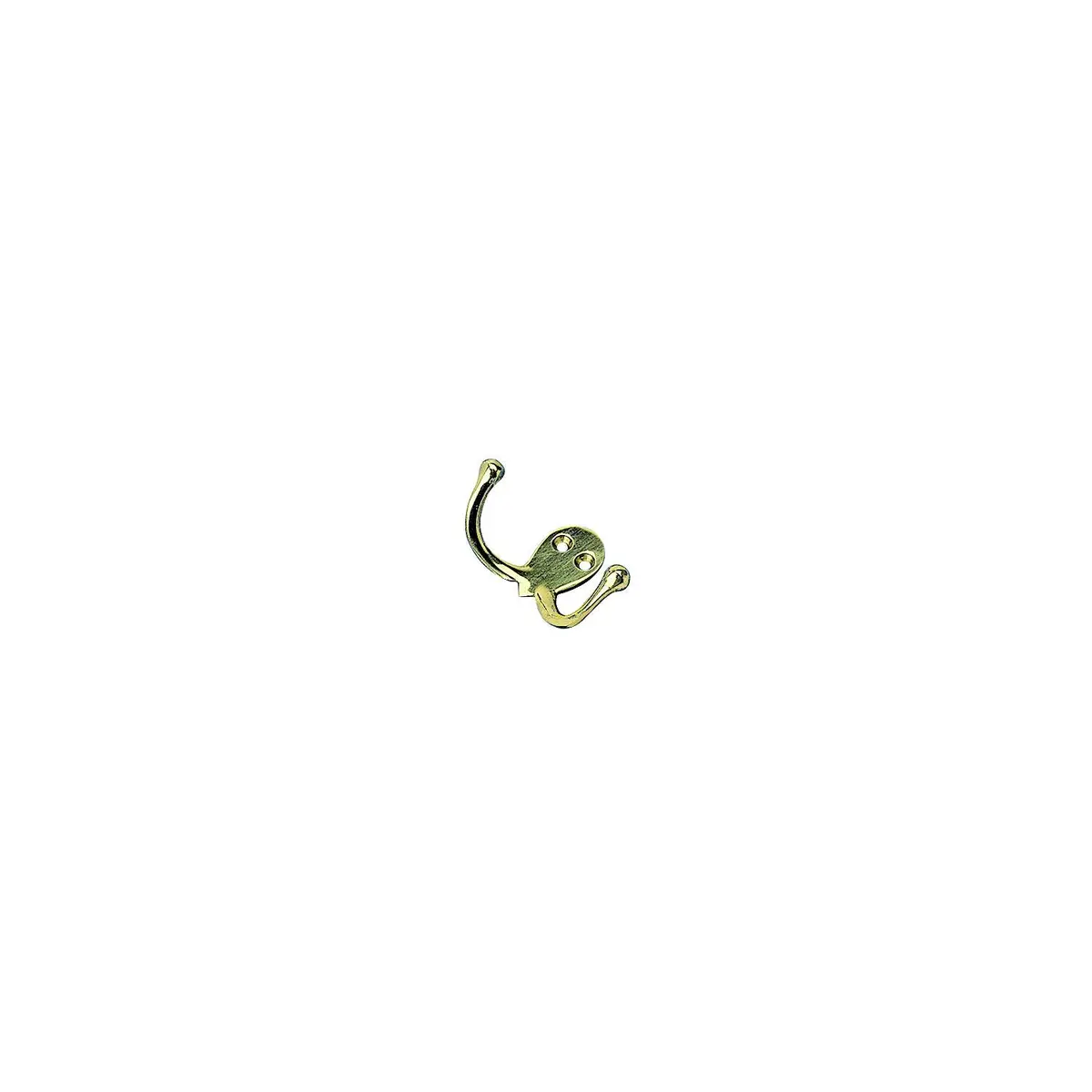 Sea Dog 671515-1 Sea-Dog Double Coat Hook Brass 1