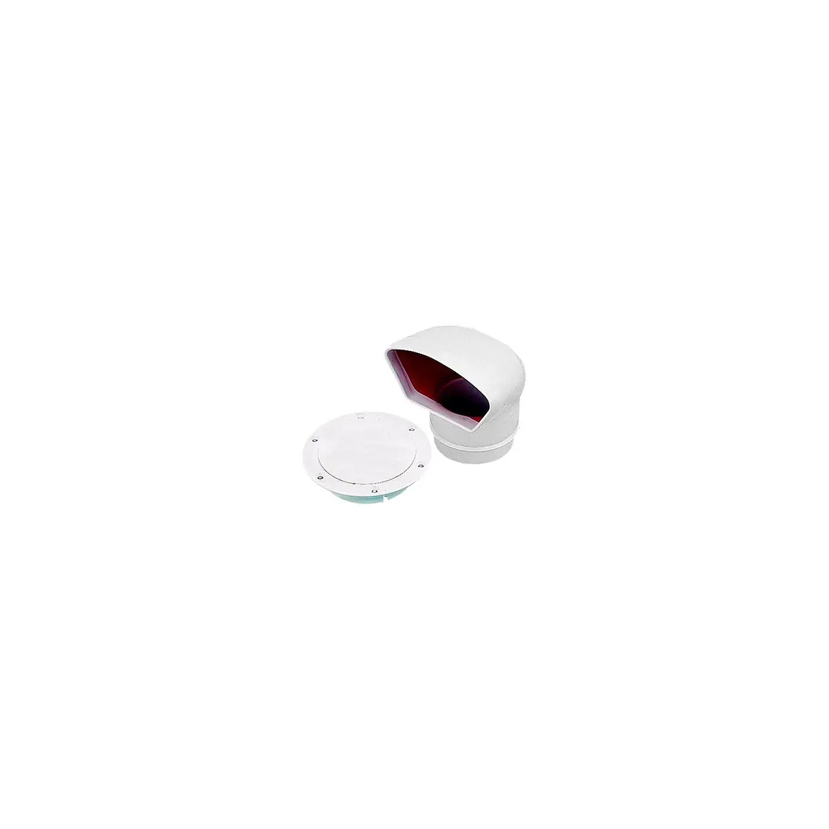 Sea Dog 727140-3 Seadog Pvc Low Profile Cowl Vent & Snap On Deck Plate 1