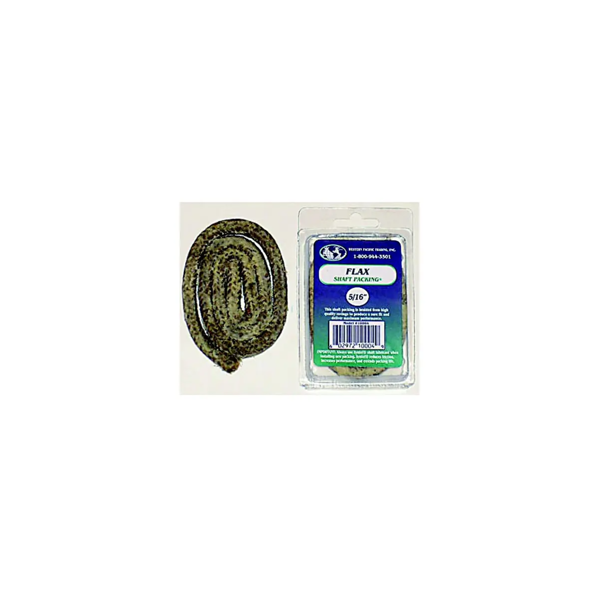 Western Pacific Trading 10002 Flax Packing 3/16 X2' Retail 1