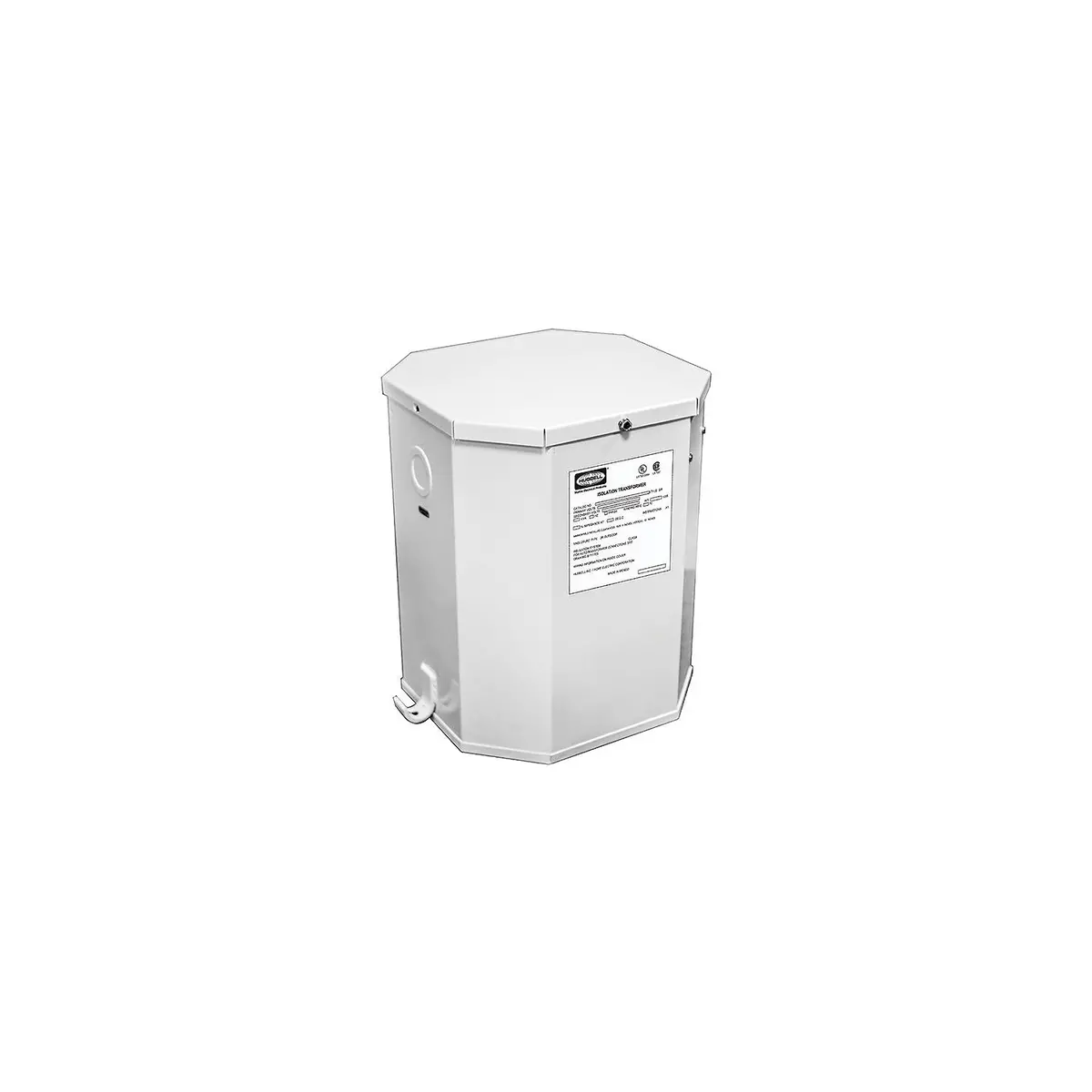 Hubbell Marine Isolation Transformer, White Powder Coat, 15 Kva, 60 Hz 1