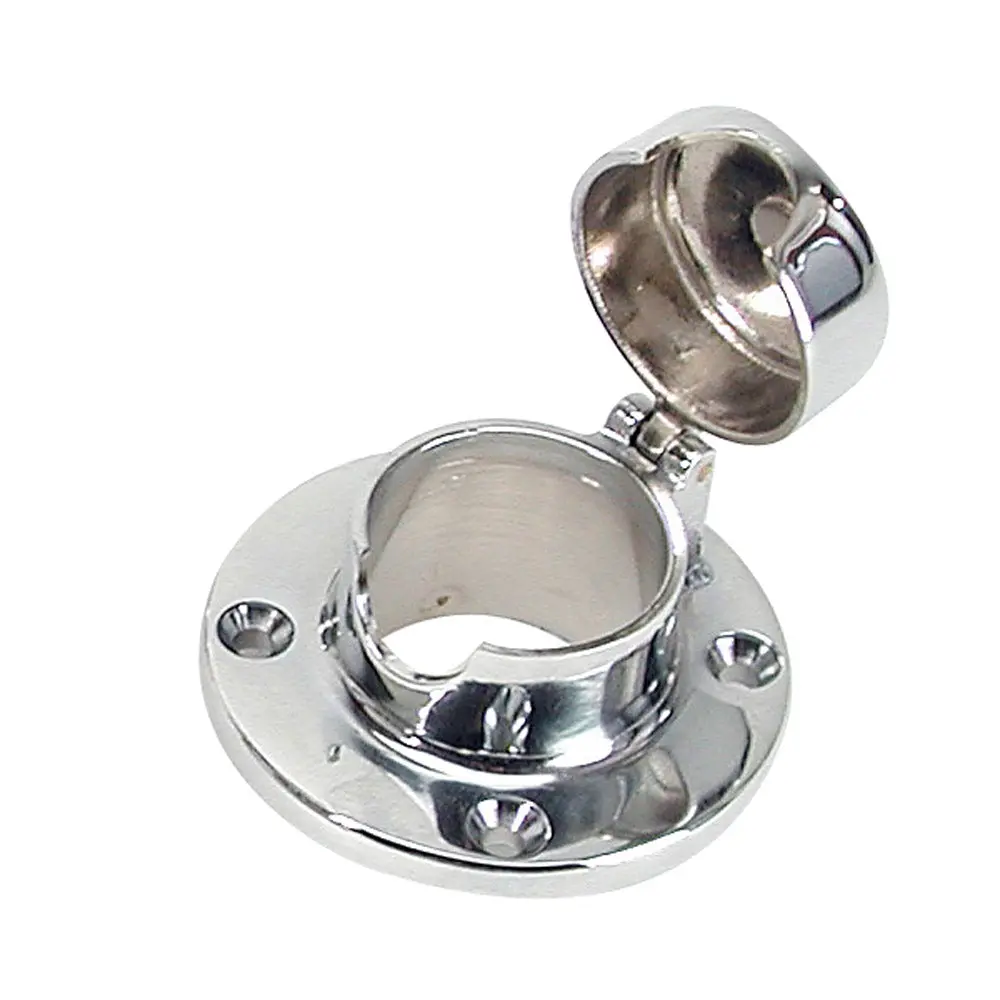 Whitecap S-0112C Chain & Rope Deck Pipe Hinged 1-1/2" Opening 1