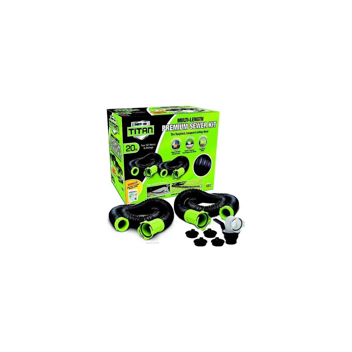 Thetford 17902 Titan 20' Pemium Rv Sewer Kit System 1