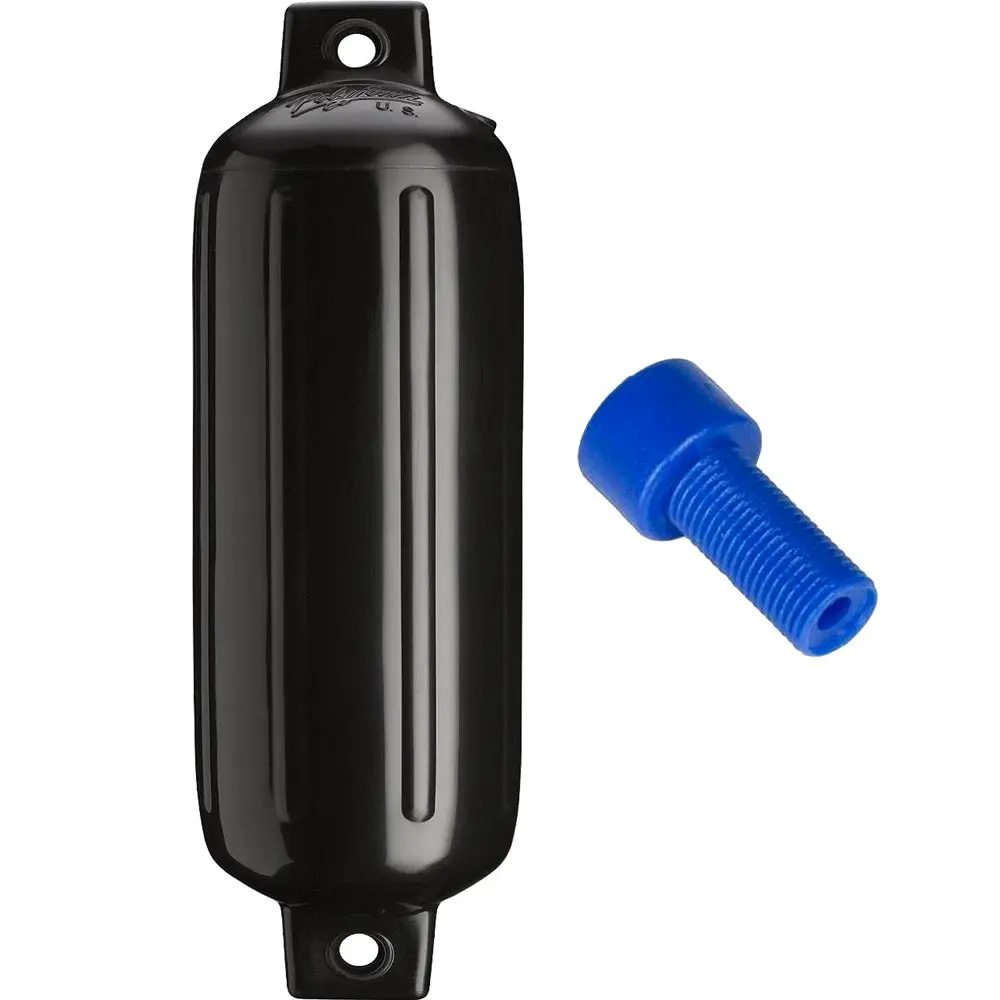 Polyform G-4 Black W/Air Adapter G-4 Twin Eye Fender 6.5" X 22" W/Adapter 1