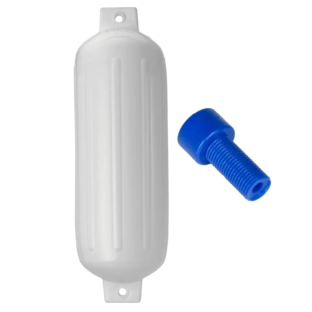 Polyform G-5 White W/Air Adapter G-5 Twin Eye Fender 8.8" X 26.8" W/Adapter 1
