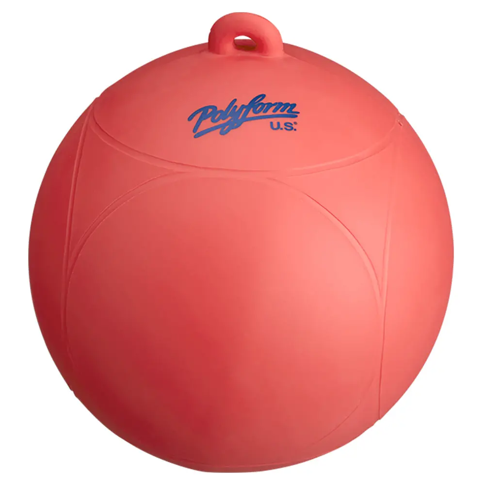 Polyform Ws-1 Red 8" Dia. Ski Buoy, Red 2