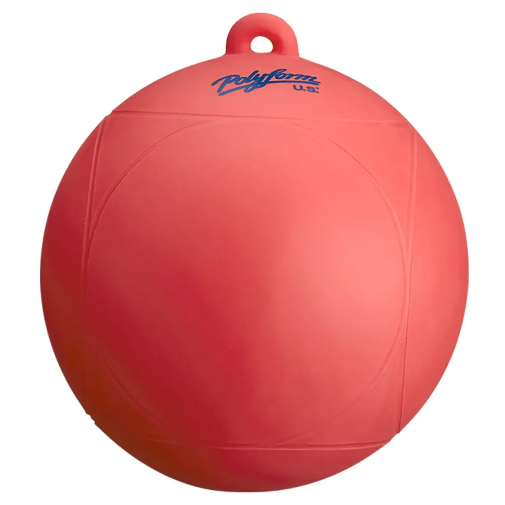 Polyform Ws-1 Red 8" Dia. Ski Buoy, Red 1