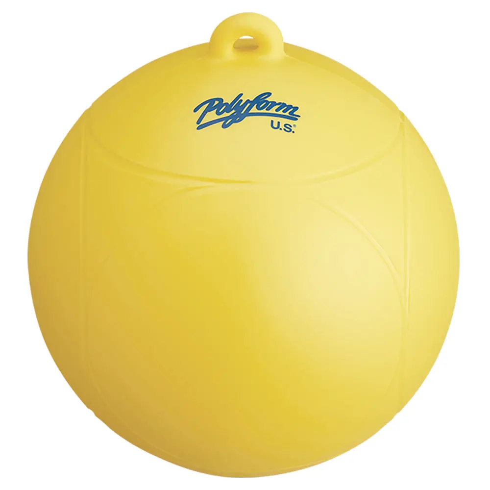 Polyform Ws-1 Yellow 8" Dia. Ski Buoy 2