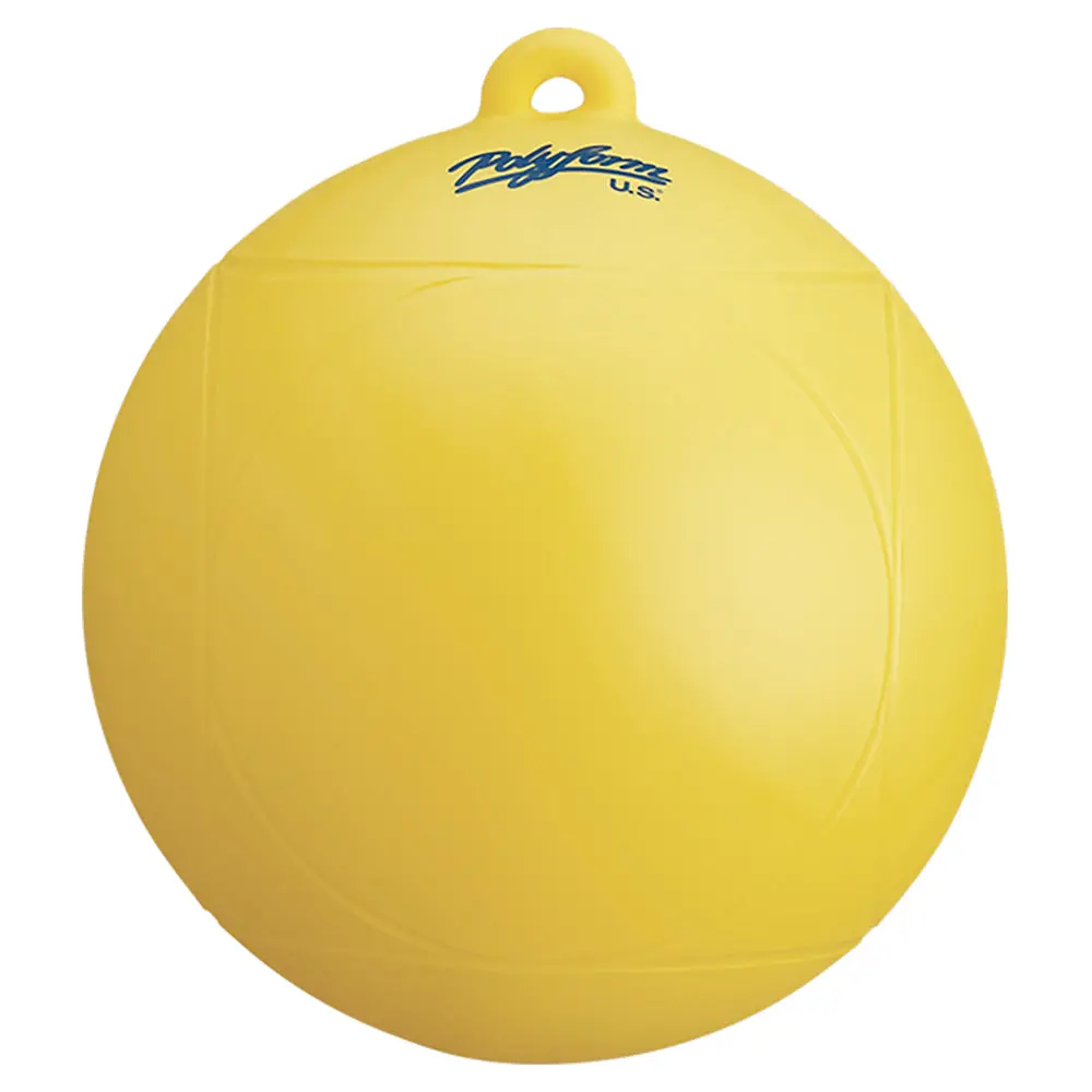 Polyform Ws-1 Yellow 8" Dia. Ski Buoy 1