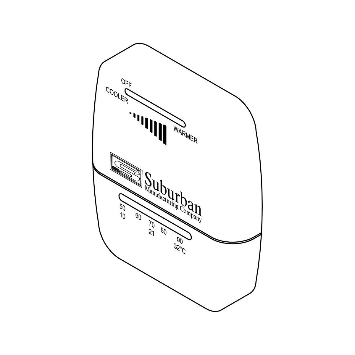 Suburban Mfg 161154 Suburban Furnace Part, Thermostat 1