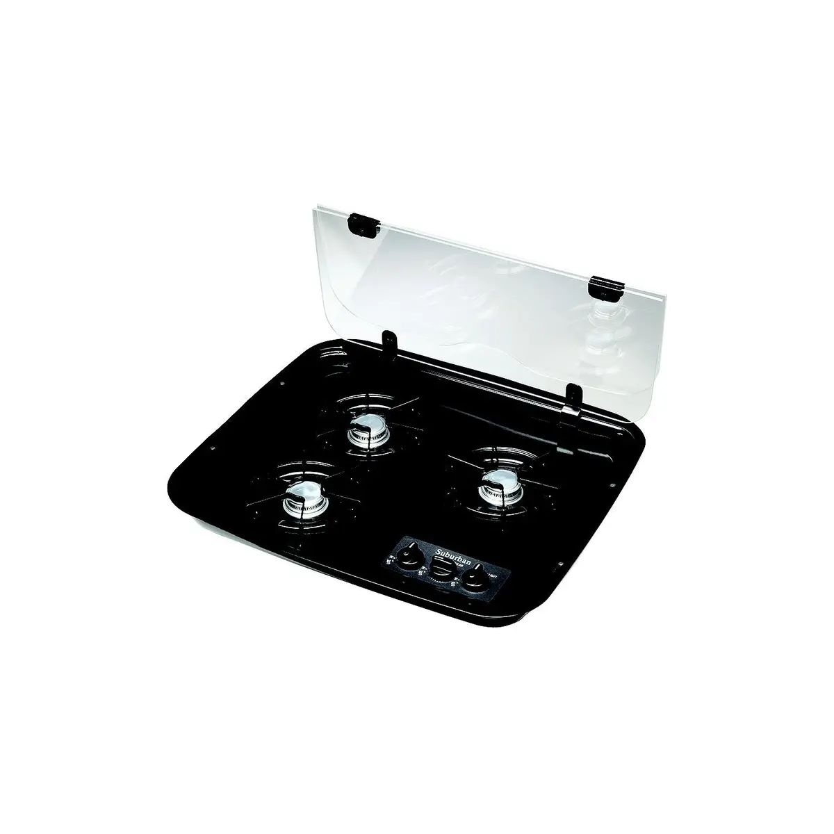 Suburban Mfg 2990A Suburban Flush Mount Glass Cover, 3-Burner Drop-In, Clear 1
