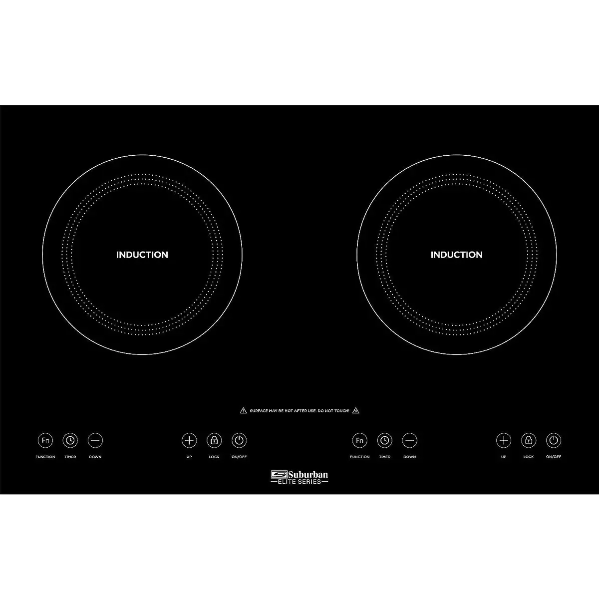 Suburban Mfg 3309A Suburban Elite Series Induction Cooktop, Double Element 1
