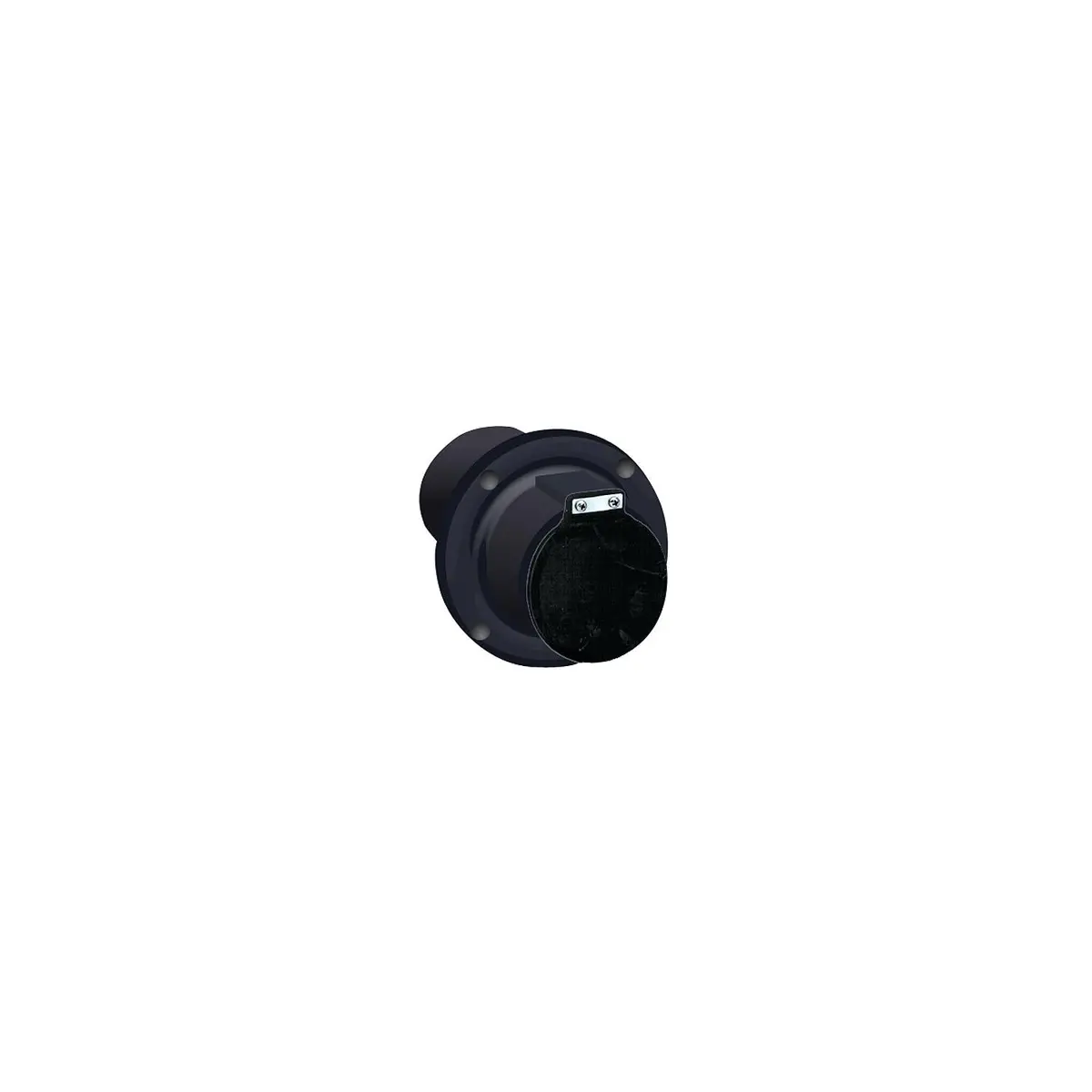 Centek Veratron 1200325 4" Exhaust Thru-Hull, Black W/Flapper 1