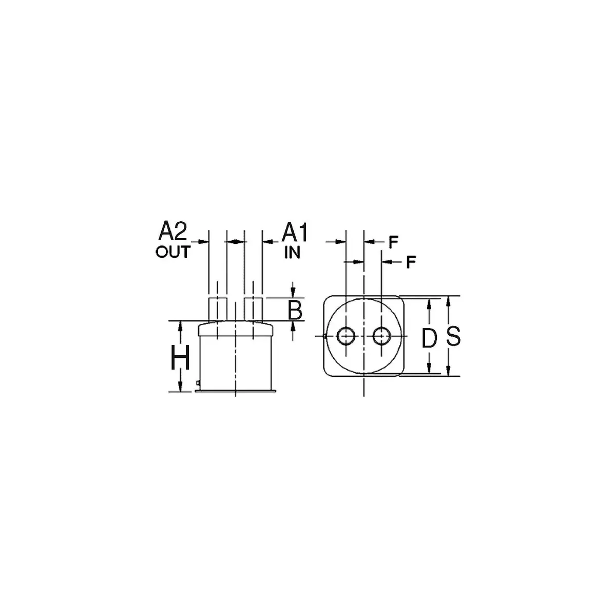 Centek Veratron 1500009 8.36 Dia.Vernalift Mufflertop In/Top Out 1