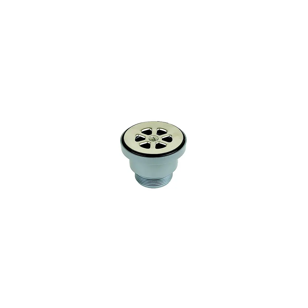 Scandvik 10352 Cockpit Or Shower Drain Fits 2-1/16" Drain Hole, 1-1/2" Threaded Outlet 1