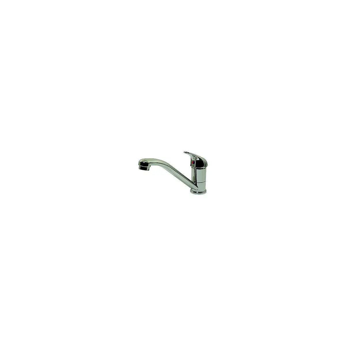 Scandvik 10480P Single Lever Mixer, Chrome/Brass 1