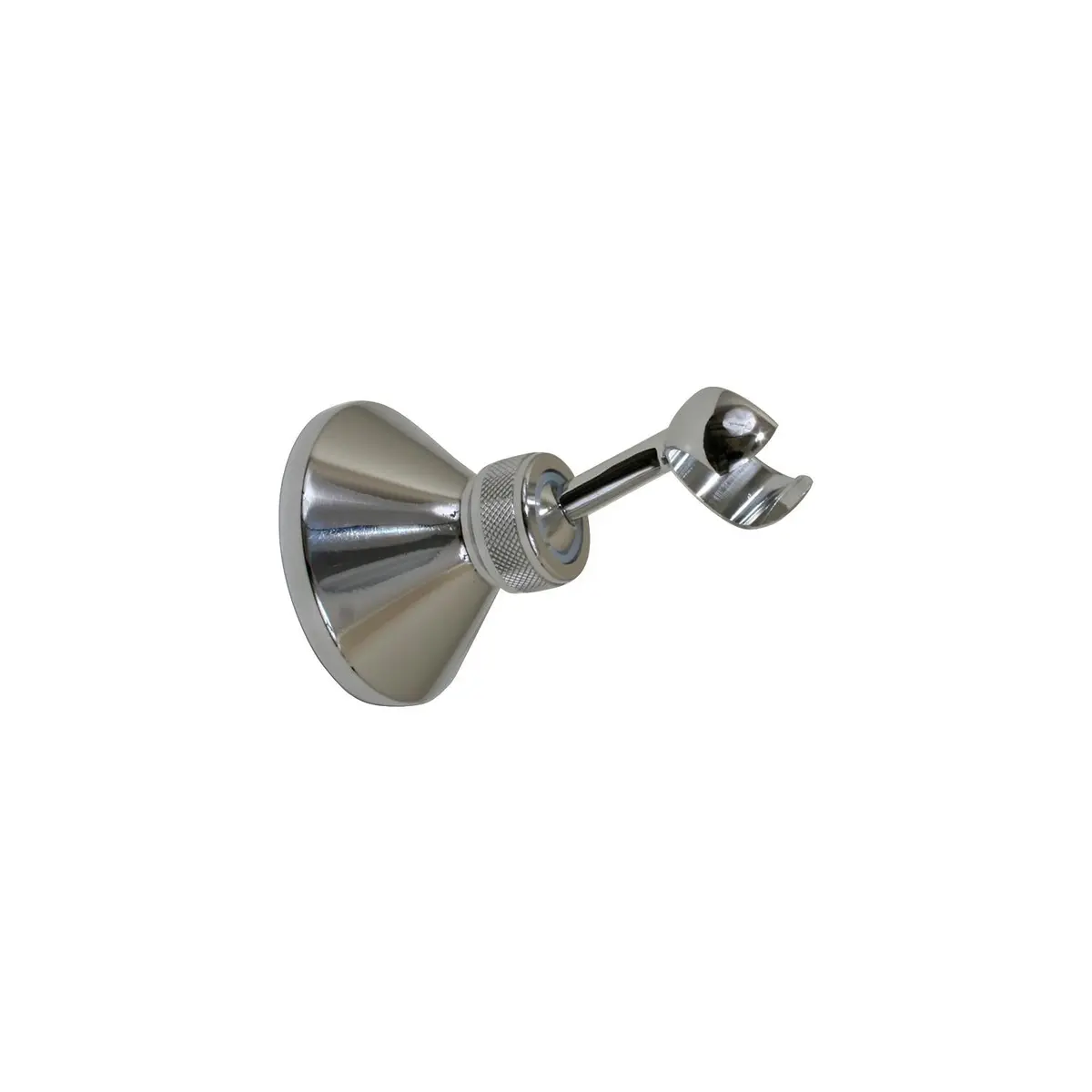 Scandvik 10013P Chrome Plated Brass Adjustable Bulkhead Holder For Straight, Shower Handles, Swivels 360 Degrees 1