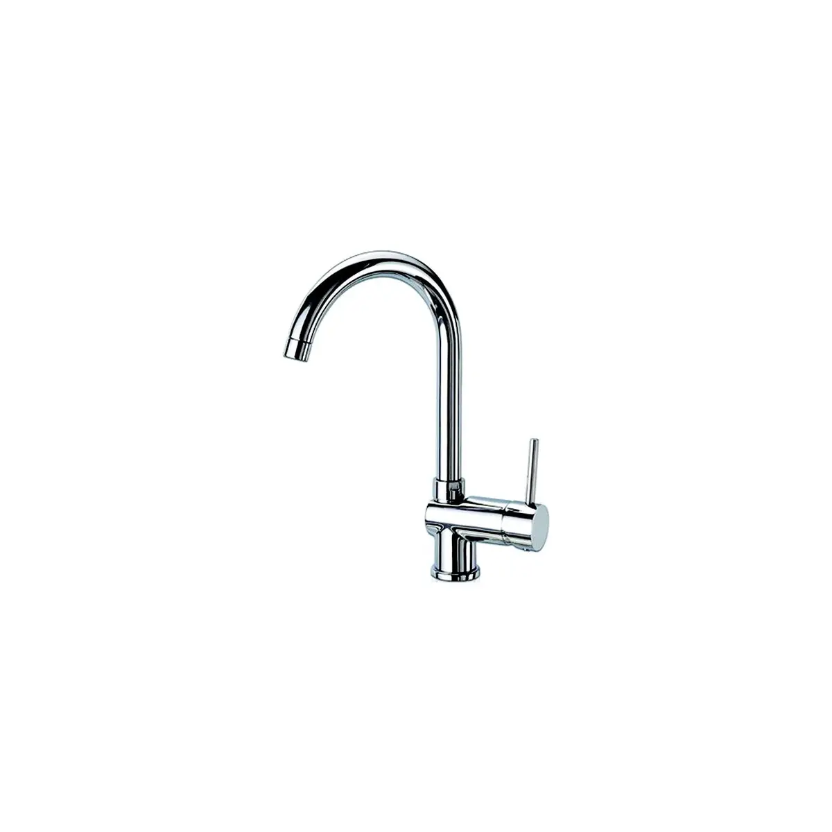 Scandvik 70104 Chrome Plated Brass Nordic J-Spout Galley Mixer Faucet 1
