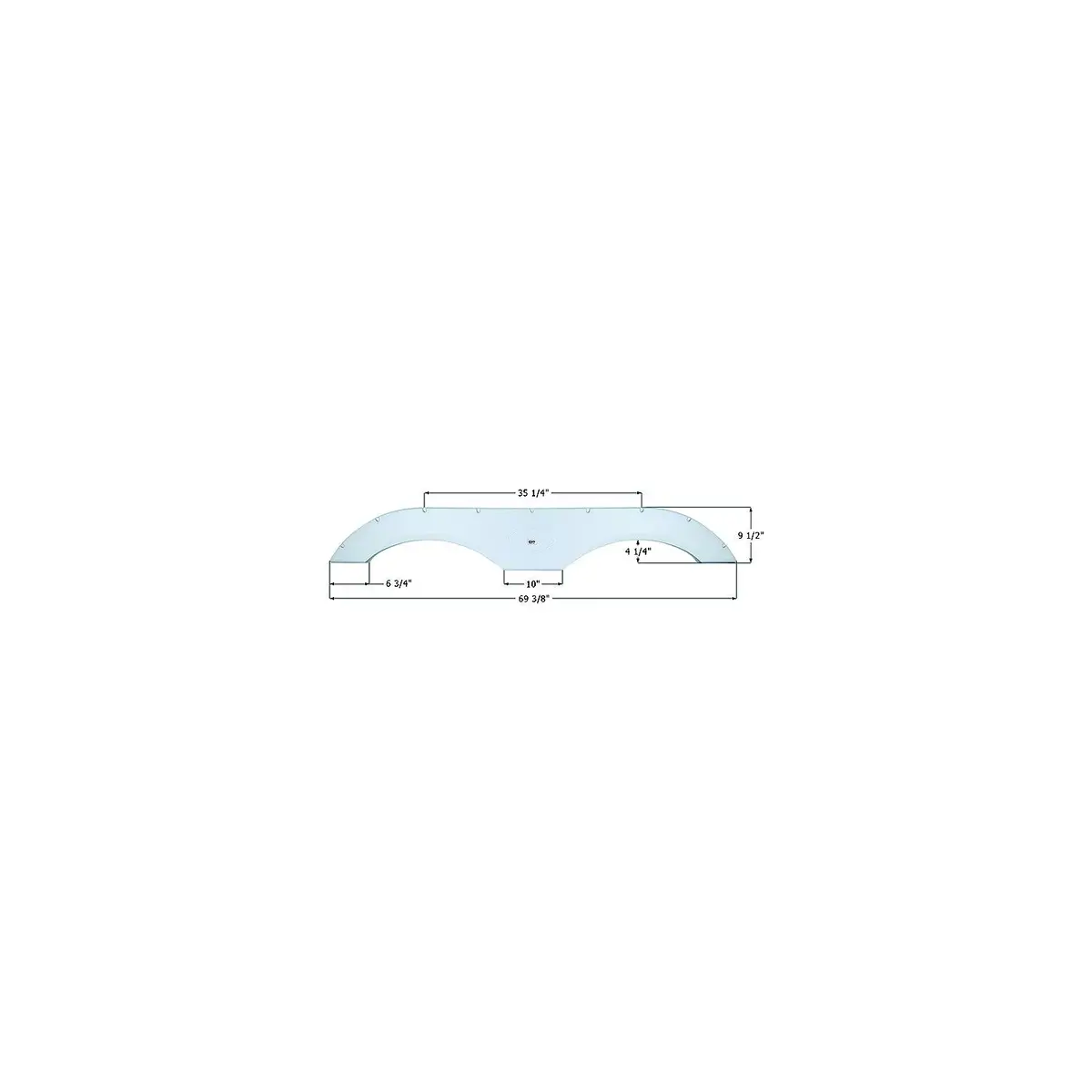 Icon 1776 0 Fender Skirts – Tandem Fs17710, Black 1