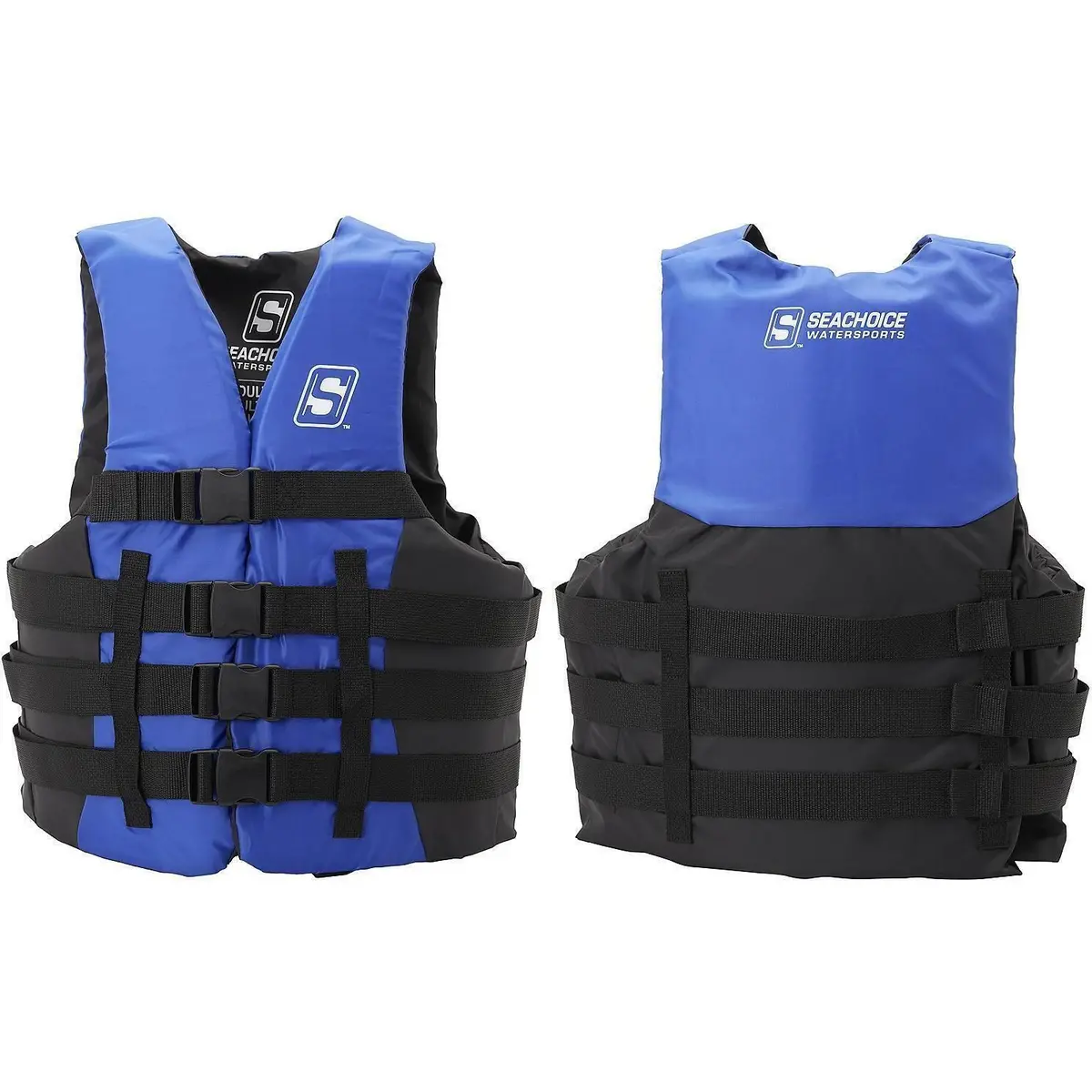 Seachoice 85353 Ski Vest 4 Belt Blue, L/Xl 2