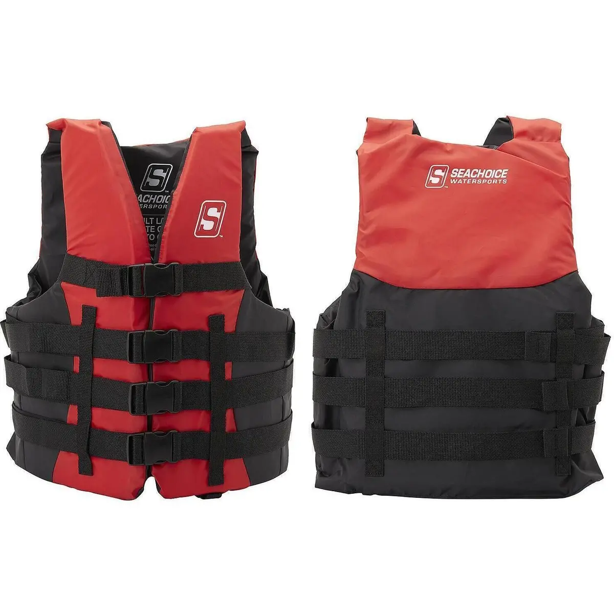 Seachoice 85403 Ski Vest 4 Belt Red, 2Xl/3Xl 2