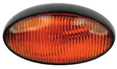Fultyme Rv 590-1120 Fultyme Rv Oval Porch/Utility Light W/O Switch, Yellow/ Black Housing 2