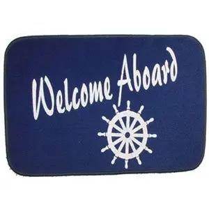 Matworks 10010 Mat Wheel Welcome Aboard, Navy Blue 1