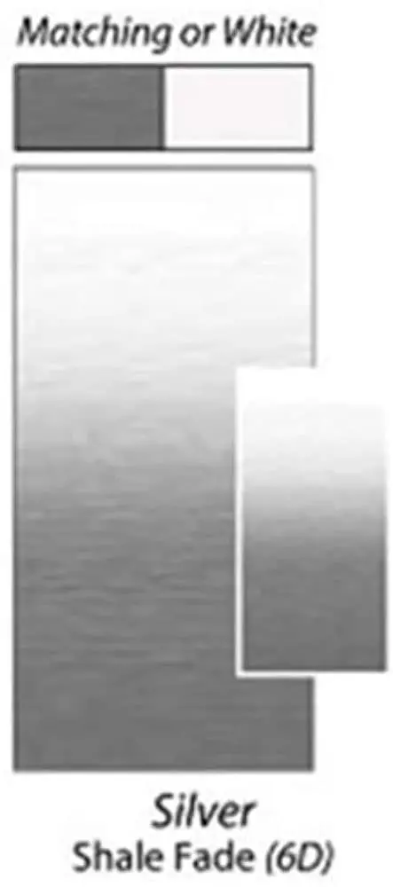 Powerwinch Ju146d00 Carefree Standard Awning Fabric, 14', Silver Fade Top Side, White Weatherguard, 1-Piece Vinyl 2