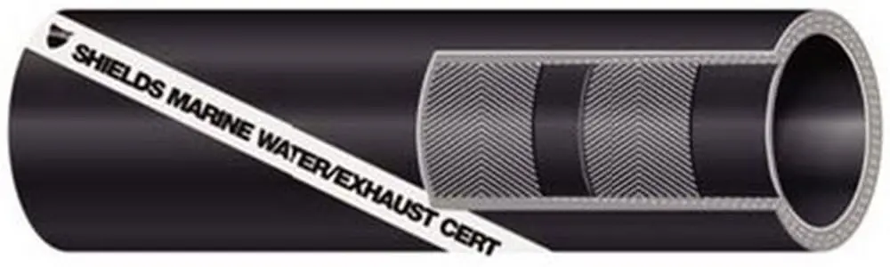 Shield 16-200-4004 Shields Marine Exhaust Water Series 200 Hose Without Wire, 4" X 12 1/2' 2