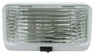 Fultyme Rv 590-1118 Fultyme Rv Rectangular Porch/Utility Light W/Switch, Clear 2