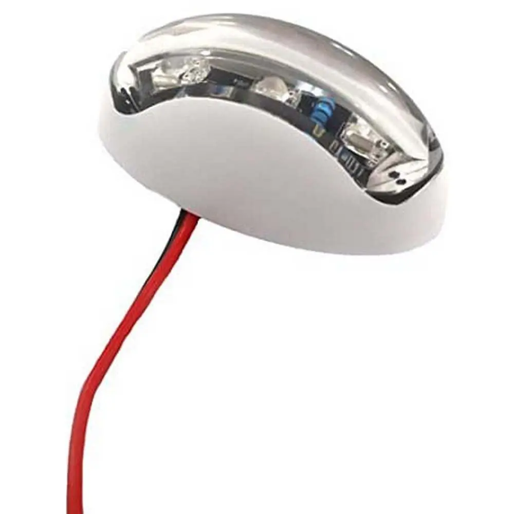 Th Marine Led-72000-Dp Oval Courtesy Light, White W/Blue Leds 1