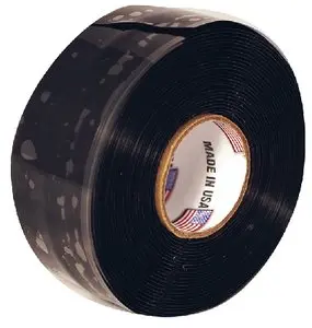 Fultyme Rv 5069 Silicone Self-Fusing Tape 1" X 10', Black 2